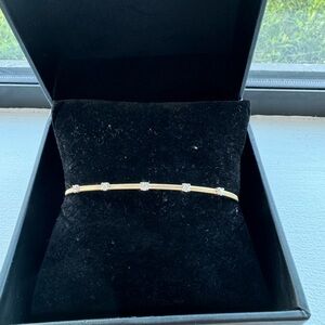 14K Yellow & White Gold - Diamond Cable Bracelet